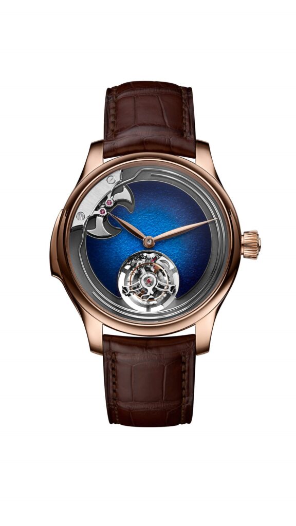 Endeavour Concept Minute Repeater Tourbillon Aqua Blue Front Red Gold