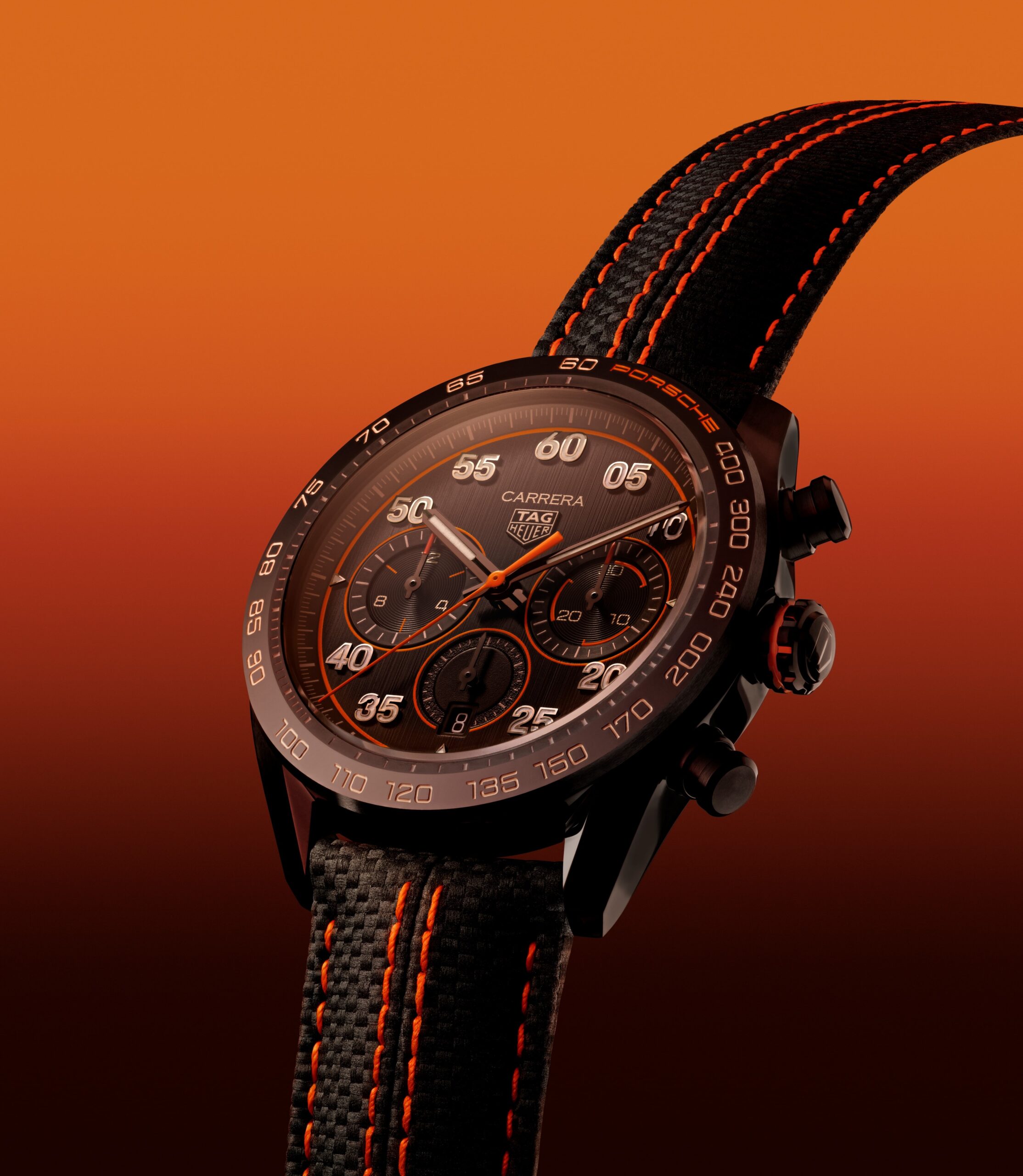 TAG Heuer Carrera X Porsche Orange Racing Hourstance