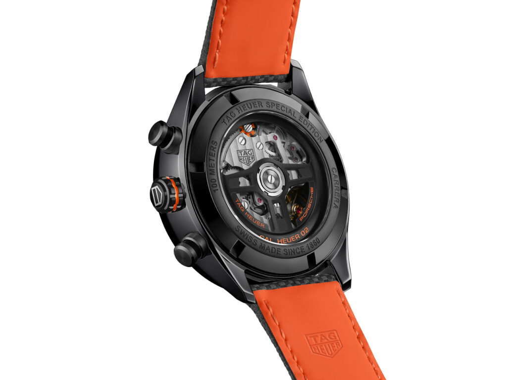 TAG Heuer Carrera x Porsche Orange Racing Caseback